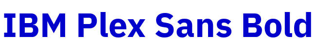 IBM Plex Sans Bold الخط